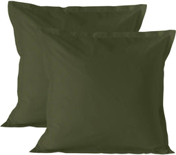 Kussensloop HappyFriday Basic Groen 60 x 60 cm (2 Stuks)