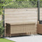 vidaXL - Tuinbox - met - wielen - 160x55x75 - cm - poly - rattan - beige