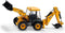Siku JCB 4CX Graaflaadmachine 1:50 metaal/kunststof geel vele functies compatibel met -modellen met dezelfde schaal