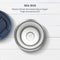 Castagnola Thermosbeker - Koffiebeker To Go - Dubbelwandig - 380 ML - Donkerblauw - Octagon