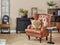 ALTA - Chesterfield fauteuil - Bruin - Kunstleer
