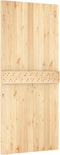vidaXL - Schuifdeur - met - beslag - 90x210 - cm - massief - grenenhout