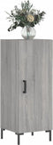 vidaXL - Dressoir - 34,5x34x90 - cm - bewerkt - hout - grijs - sonoma - eikenkleurig