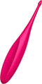 Satisfyer, oplegvibrator, tip vibrator, 'Twirling Fun', 17,5 cm, waterdicht, oplaadbaar, lichaamsvriendelijke siliconen