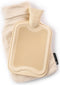 CosyPanda Natural Bamboo Kruik met Hoes - 37x21cm - Duurzame Warmwaterkruik - 2L - Beige
