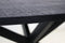 HSM Collection-Ronde Eettafel Melbourne-150x150x76-Zwart-Mango/Metaal