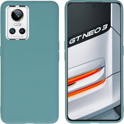 iMoshion Hoesje Geschikt voor Realme GT Neo 3 Hoesje Siliconen - iMoshion Color Backcover - Donkergroen
