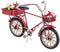 Kerstversiering Rood Multicolour Metaal Fiets 16 x 6,5 x 9,5 cm