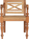 vidaXL - Stoelen - Batavia - 2 - st - massief - mahoniehout - lichtbruin