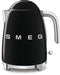 Smeg KLF03BLEU - Waterkoker - 1,7L - 2400W - Mat zwart