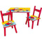 T'CHOUPI Rechthoekige tafel 41,5x61x42 cm + 2 stoelen 49,5x31x31,5cm