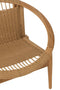 J-Line - Stoel - Fauteuil - Rond Teak Hout Naturel