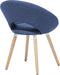 Set van 2 eetkamerstoelen ROSLYN Marineblauw