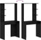 vidaXL - Kaptafel - Zwart - Eik - 78,5x37x154,5 - cm - Kunststof