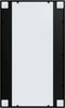 vidaXL - Wandspiegels - 3 - st - 100x60 - cm - metaal - zwart