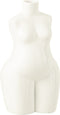 J-Line vaas Vrouw Lichaam - polyresin - glanzend wit - 31.5 cm hoog