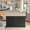 SoBuy FKW71-Sch - Keukeneiland - Uitbreidbaar Werkblad 115x92x46-71 cm - Zwart