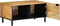 vidaXL - Salontafel - 80x50x40 - cm - massief - mangohout - bruin