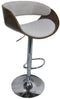 Kruk Home ESPRIT - Kruk - Verchroomd - Bruin Beige Zilverkleurig Walnoot 54 x 53 x 101,5 cm