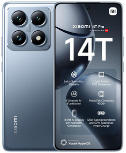 Xiaomi 14T Pro - Blauw - 512 GB - Dubbele fysieke simkaart