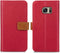 iMoshion Hoesje Geschikt voor Samsung Galaxy S7 Hoesje Met Pasjeshouder - iMoshion Luxe Canvas Bookcase - Rood