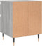 vidaXL - Nachtkastje - 40x35x50 - cm - bewerkt - hout - grijs - sonoma - eikenkleurig