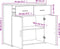 vidaXL - Dressoir - 79x38x80 - cm - bewerkt - hout - bruin - eikenkleur