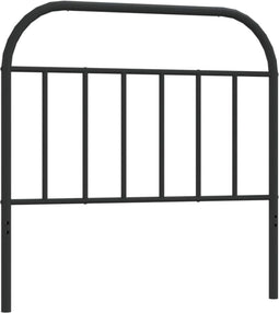 vidaXL - Hoofdbord - metaal - zwart - 100 - cm