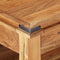 vidaXL - Salontafel - 110x52x45 - cm - massief - acaciahout