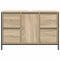vidaXL - Wastafelkast - met - lades - 90x34,5x60 - cm - sonoma - eikenkleurig