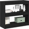 vidaXL - Zwarte - Eiken - Boekenkast - - - 80x30x72 - cm