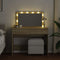 vidaXL - Kaptafel - met - LED-verlichting - 100x40x120 - cm - sonoma - eikenkleurig