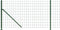 vidaXL - Draadgaashek - met - flens - 1,1x25 - m - groen