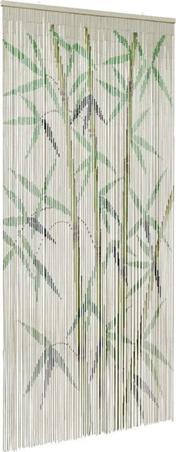 vidaXL - Insectengordijn - bamboe - print - 100x220 - cm - bamboe