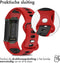imoshion Siliconen sport bandje - Geschikt voor Fitbit Charge 6, Charge 5 - Rood - One Size