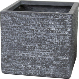 Plantenbak Utah Cubi - l44 x b44 x h38.5cm - Donkergrijs