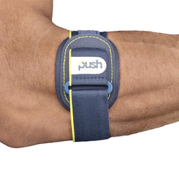 Push Sports Elleboogbrace - One size - Geschikt bij tennisarm en golfersarm - Donkergrijs