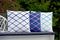 Sierkussen decoratie kussen Diamond 45 x 45 cm blauw roze