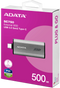 Adata SC750 - Externe SSD - 500GB - USB 3.2 Gen2 - Zwart