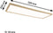 Paulmann Atria Shine Wood - Plafonniere - IP44 - 3000K - 580x200 mm - Houtlook
