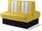 Bel Air Dinerbank Double Booth HW-120DB Geel