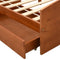 vidaXL - Bedframe - met - 2 - lades - massief - grenenhout - honingbruin - 90x200 - cm
