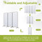 Angel Living Kamerscherm - 3 Panelen - 243 x 180 cm - Inklapbaar - Wit