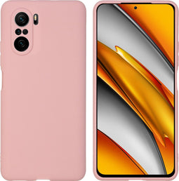 iMoshion Hoesje Geschikt voor Xiaomi Poco F3 Hoesje Siliconen - iMoshion Color Backcover - lichtroze