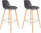 Zuiver Albert Kuip Barkruk 75 cm Donkergrijs - Set van 2