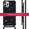 iMoshion Hoesje Geschikt voor Samsung Galaxy S21 FE Hoesje Met Koord - iMoshion Design Hoesje met Koord - Goud / Transparant / Stars Gold