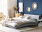 LILLE - Tweepersoonsbed - Grijs - 160 x 200 cm - Polyester