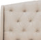BORDEAUX - Tweepersoonsbed - Beige - 180 x 200 cm - Polyester