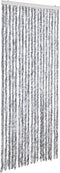 vidaXL - Vliegengordijn - 56x200 - cm - chenille - zilverkleurig