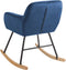 Schommelstoel LIARUM Fluweel Marineblauw